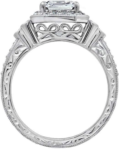 Sterling Silver Zirconia Antique Ring Set