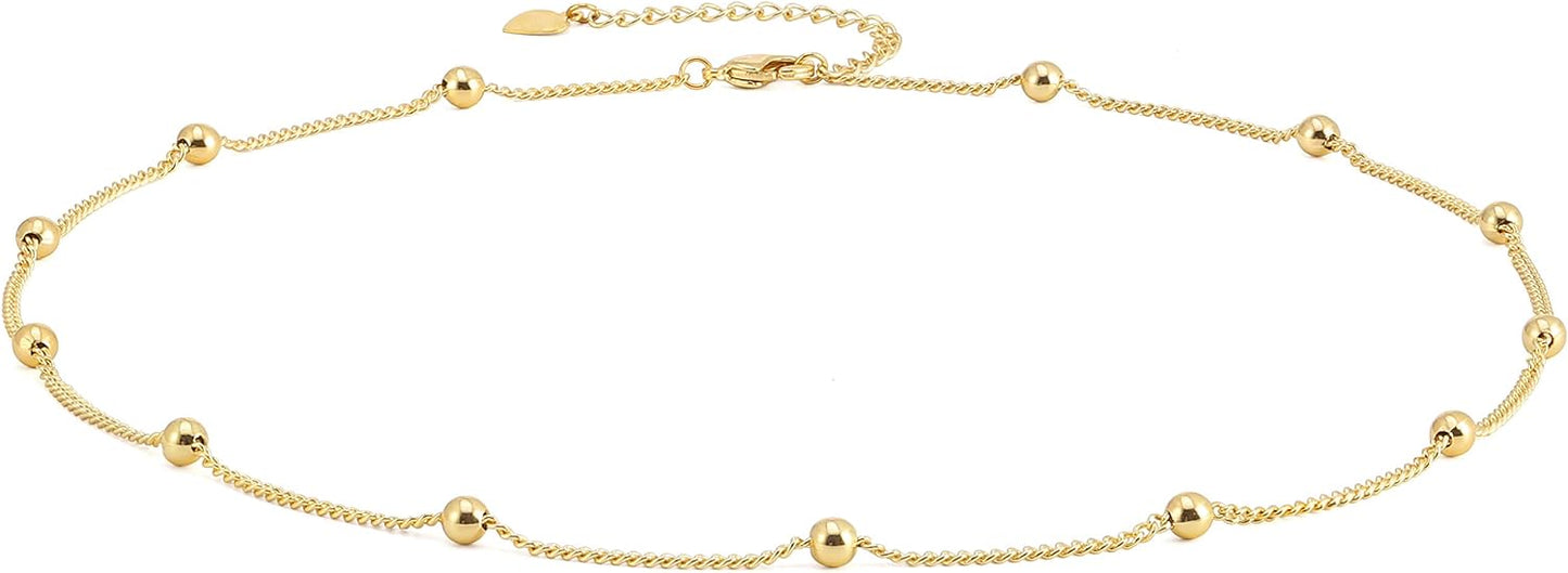 Aobei Pearl 18k Gold Choker with Lava Bead Pendant"