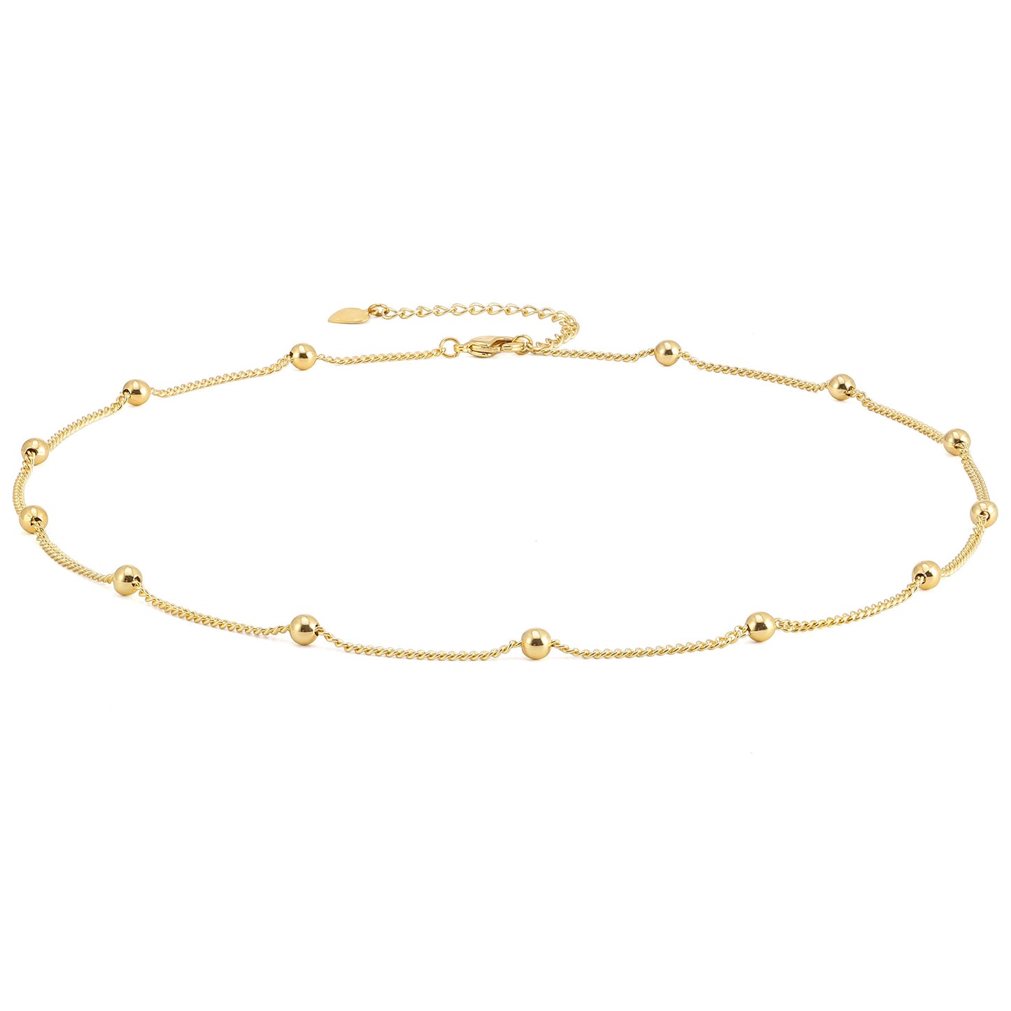 Aobei Pearl 18k Gold Choker with Lava Bead Pendant"