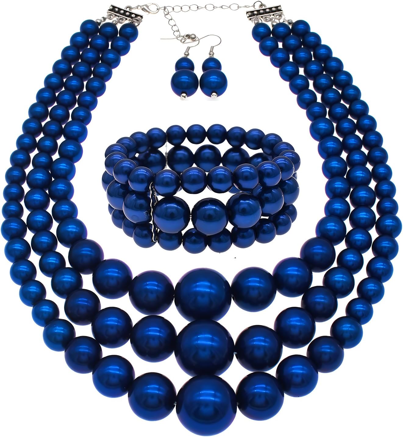 Utop Large Pearl Necklace &amp; Earring Set