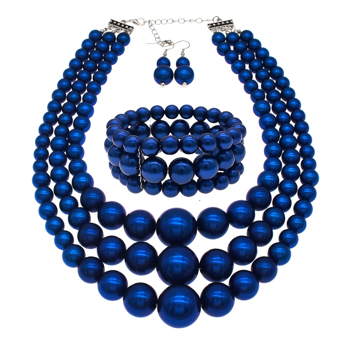 Utop Large Pearl Necklace &amp; Earring Set